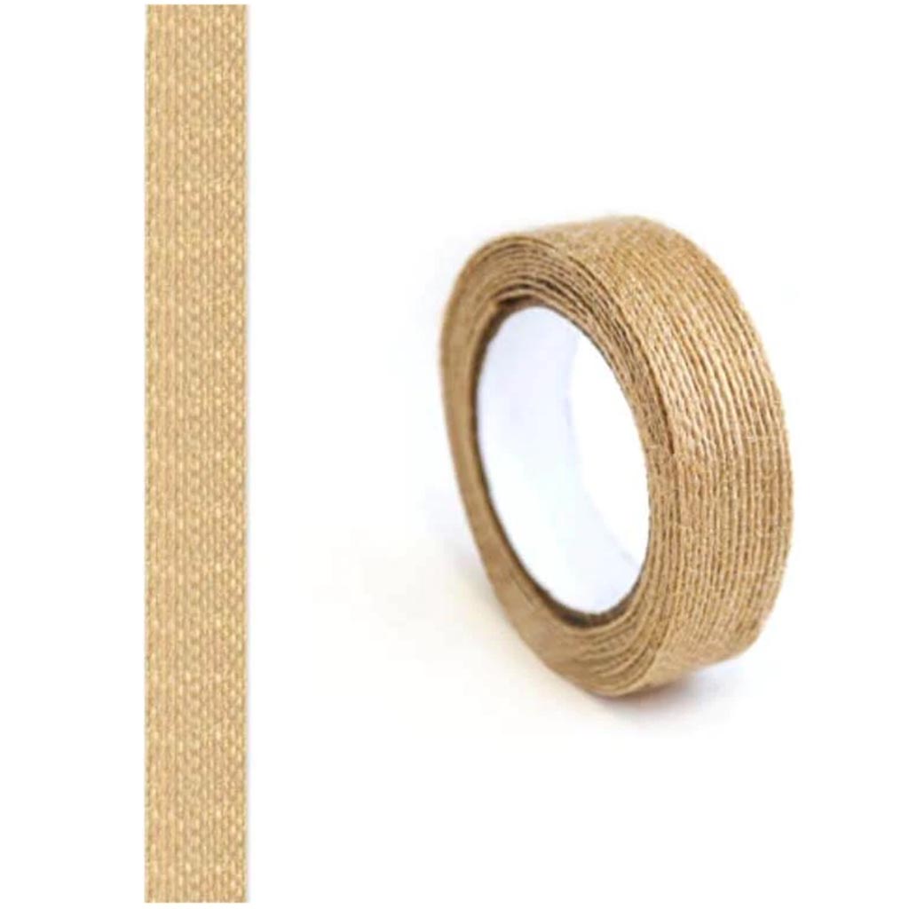 MASKING TAPE 1.5CMX1.5YD NATURAL BURLAP 