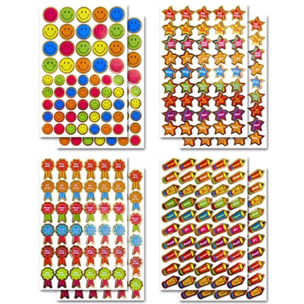 CRAFTER'S SCHOOLHOUSE MOTIVATIONAL STICKERS X2 5.5X8.25 