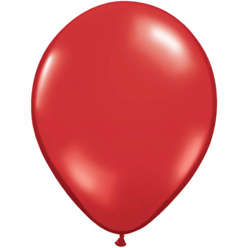 Latex Balloon Ruby Red, 16in