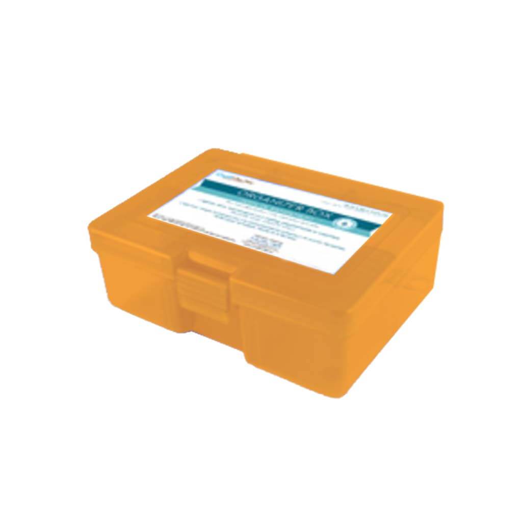 CRAFT/BEAD 6.5"X4.75"X2.25" ORGANIZER BOX 6-COMP W/LID ORANGE 