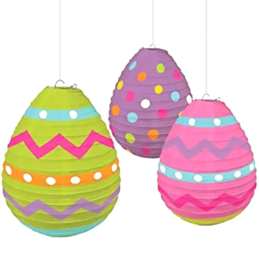 Easter Egg Shaped Paper Lanterns