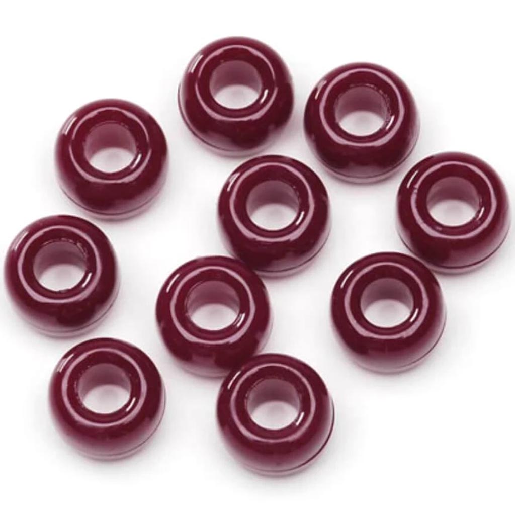 BEAD PONY OPQ BURGNDY 480PK 9MM 