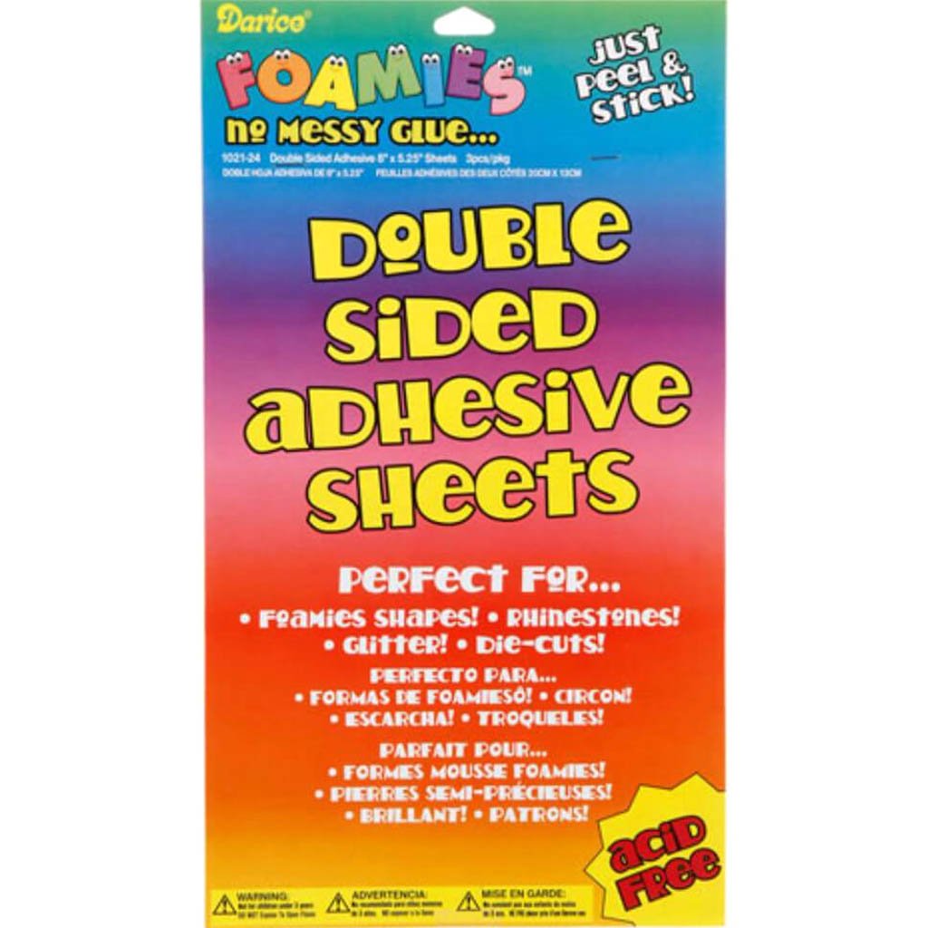 Double Sided Adhesive Sheets 8 x 5.25 inches 3 pieces 