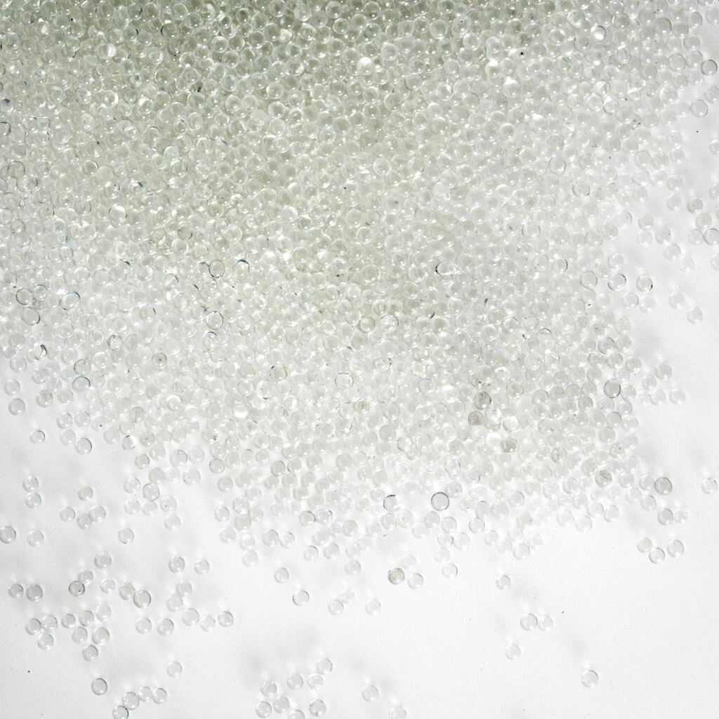 BEAD NO HOLE GLASS 1MM 100GRM 