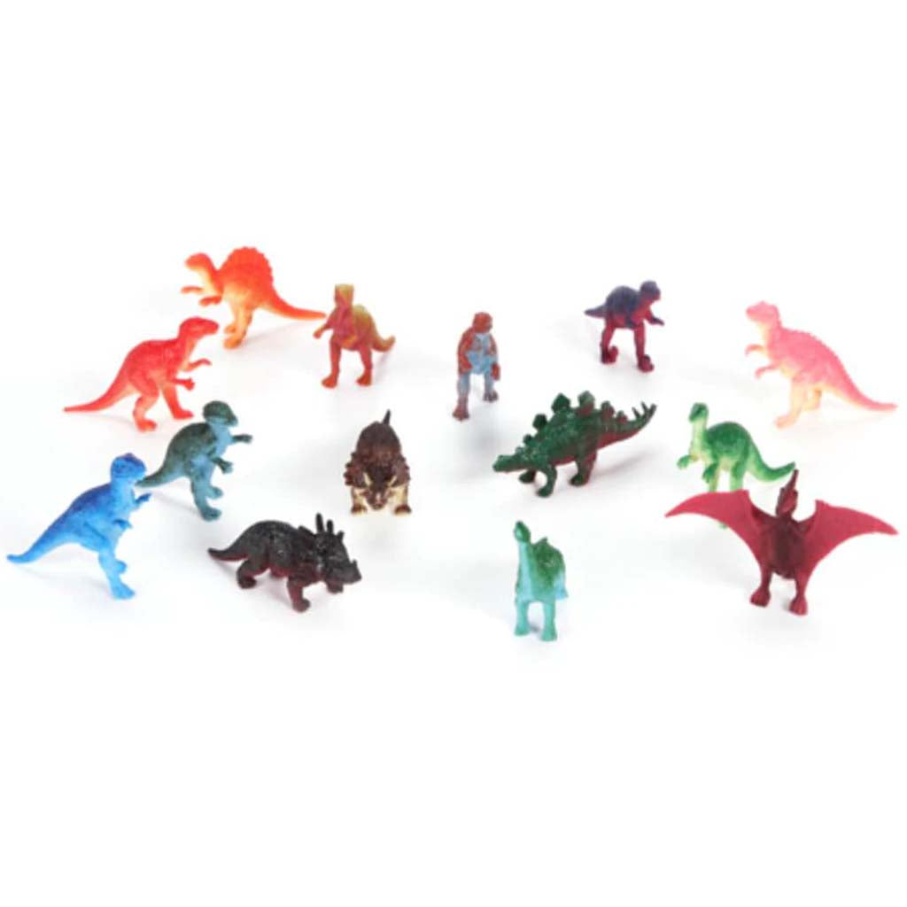 Plastic Dinosaurs 2 inches 14 pieces 