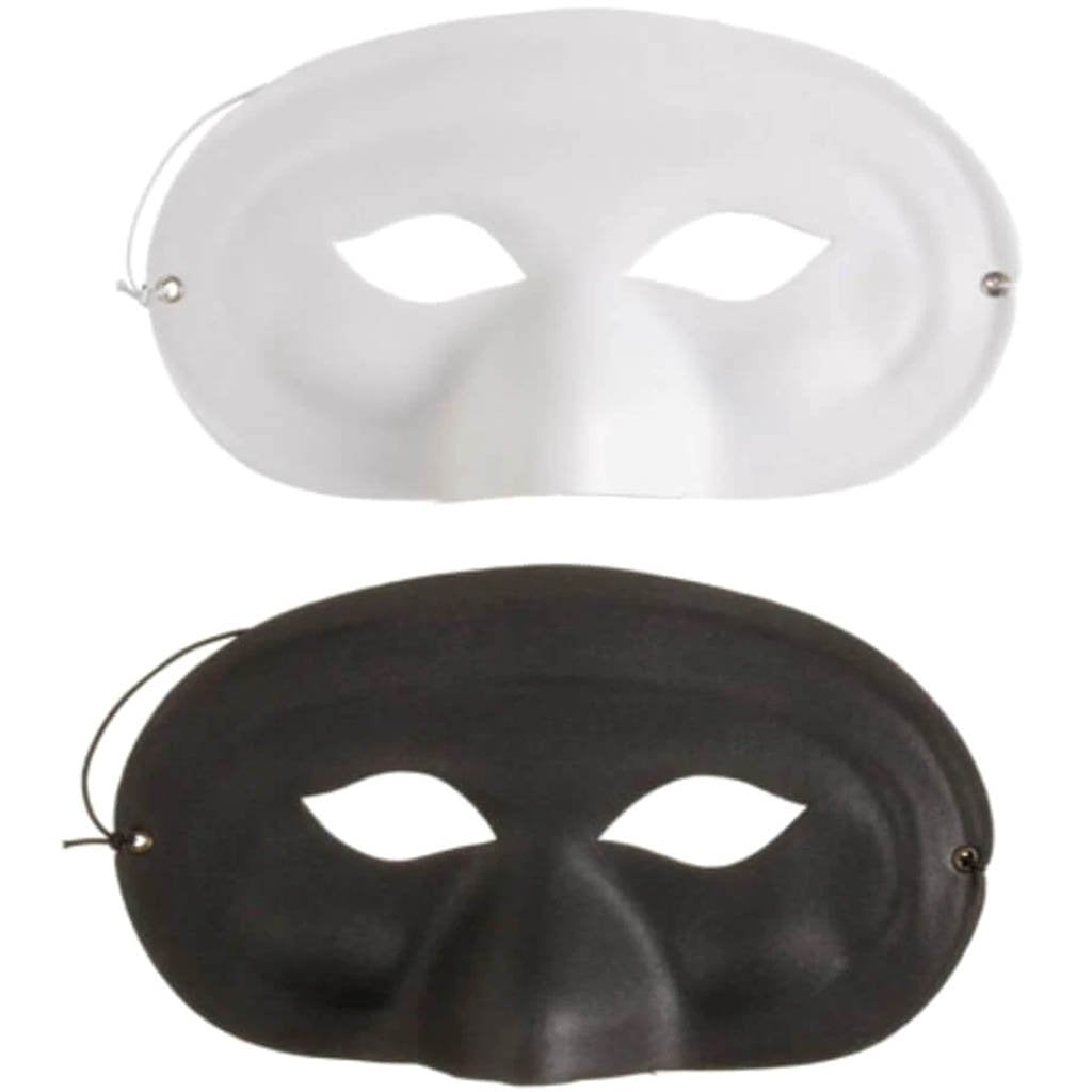 Foamies?® Dress Up Half Face Mask Assorted Black and White 