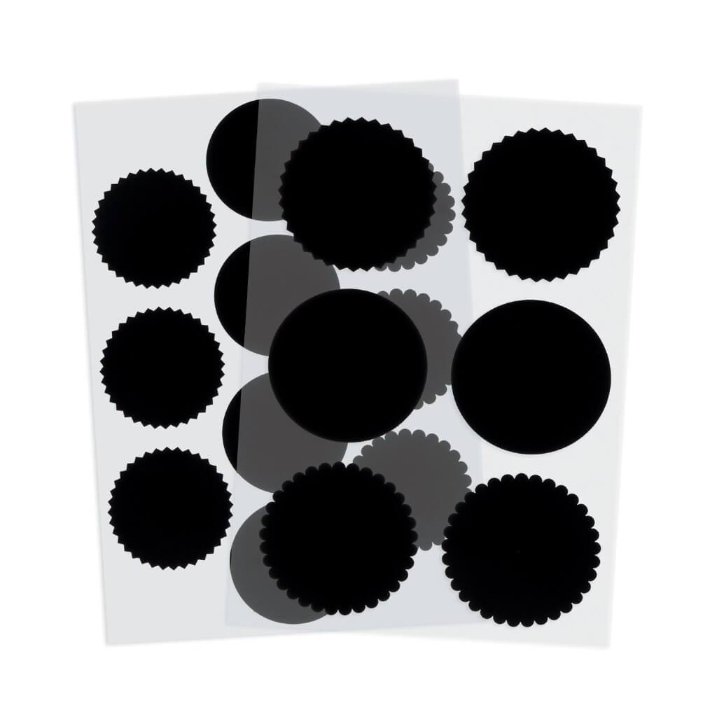 CHALK VINYL MASON JAR LID TAGS 