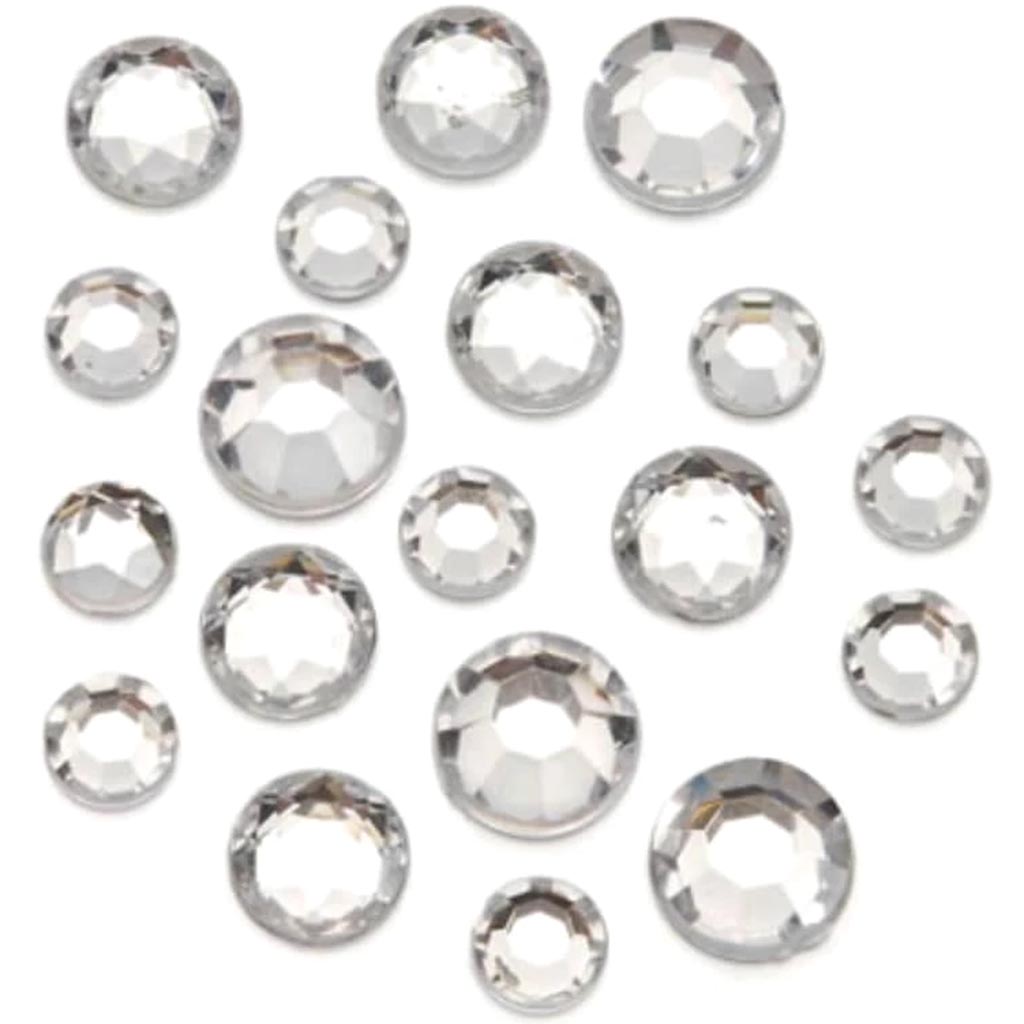 Rhinestones Clear Round 8 to 11mm 