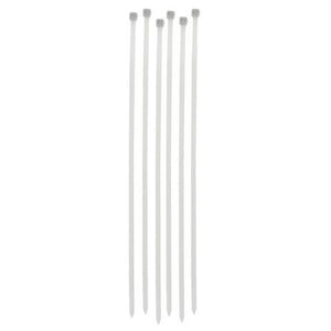 Zip Tie Locking Ties Plastic Clear 12 inches 24 pieces