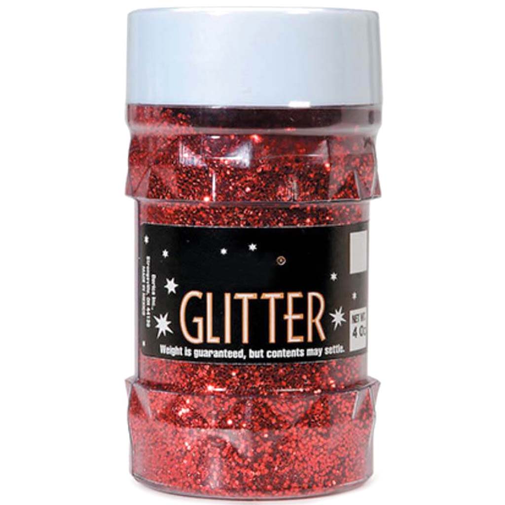 Glitter Jar Red Big Value 4 ounces 