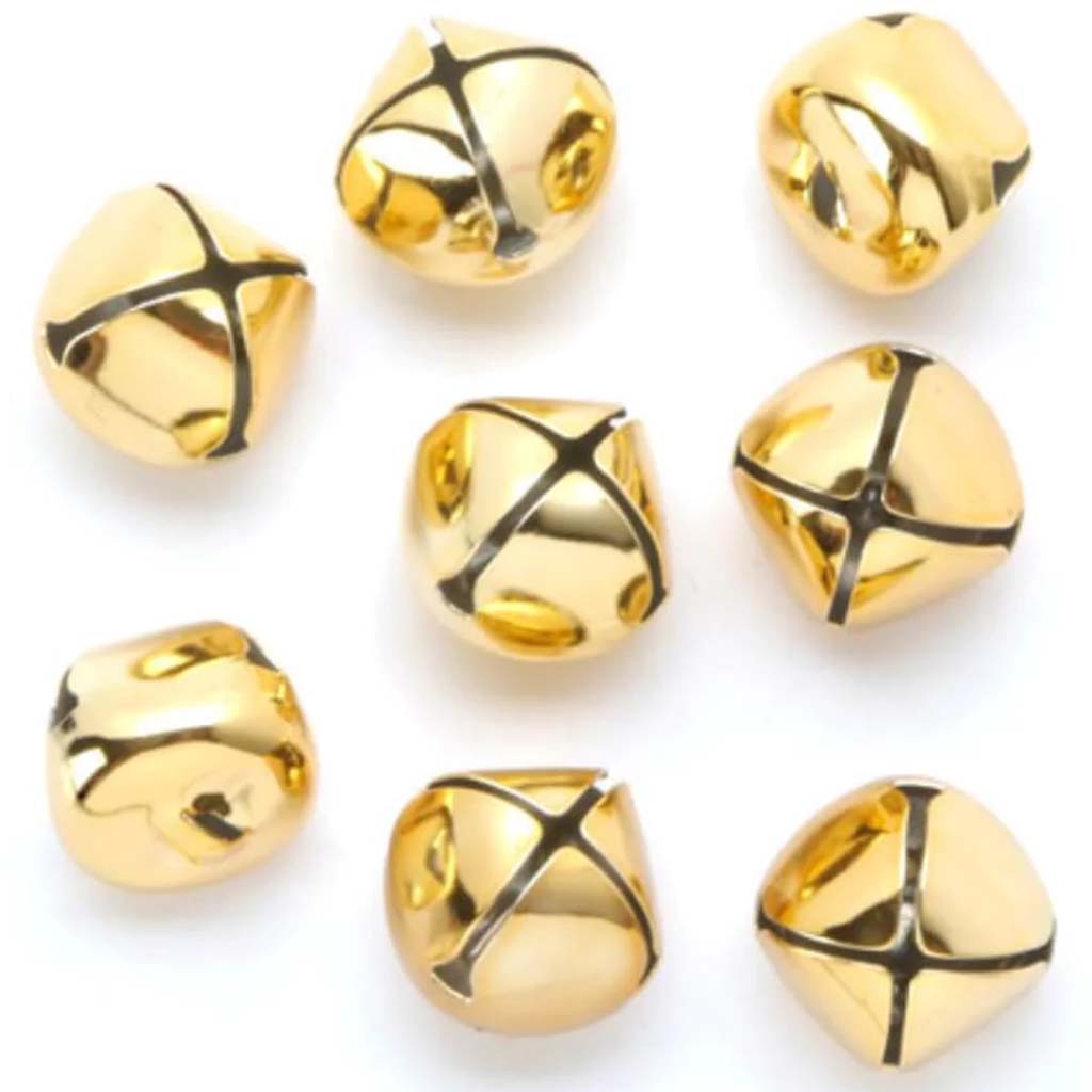 Jingle Bells Vac Gold 8Pc/Pk 25Mm 