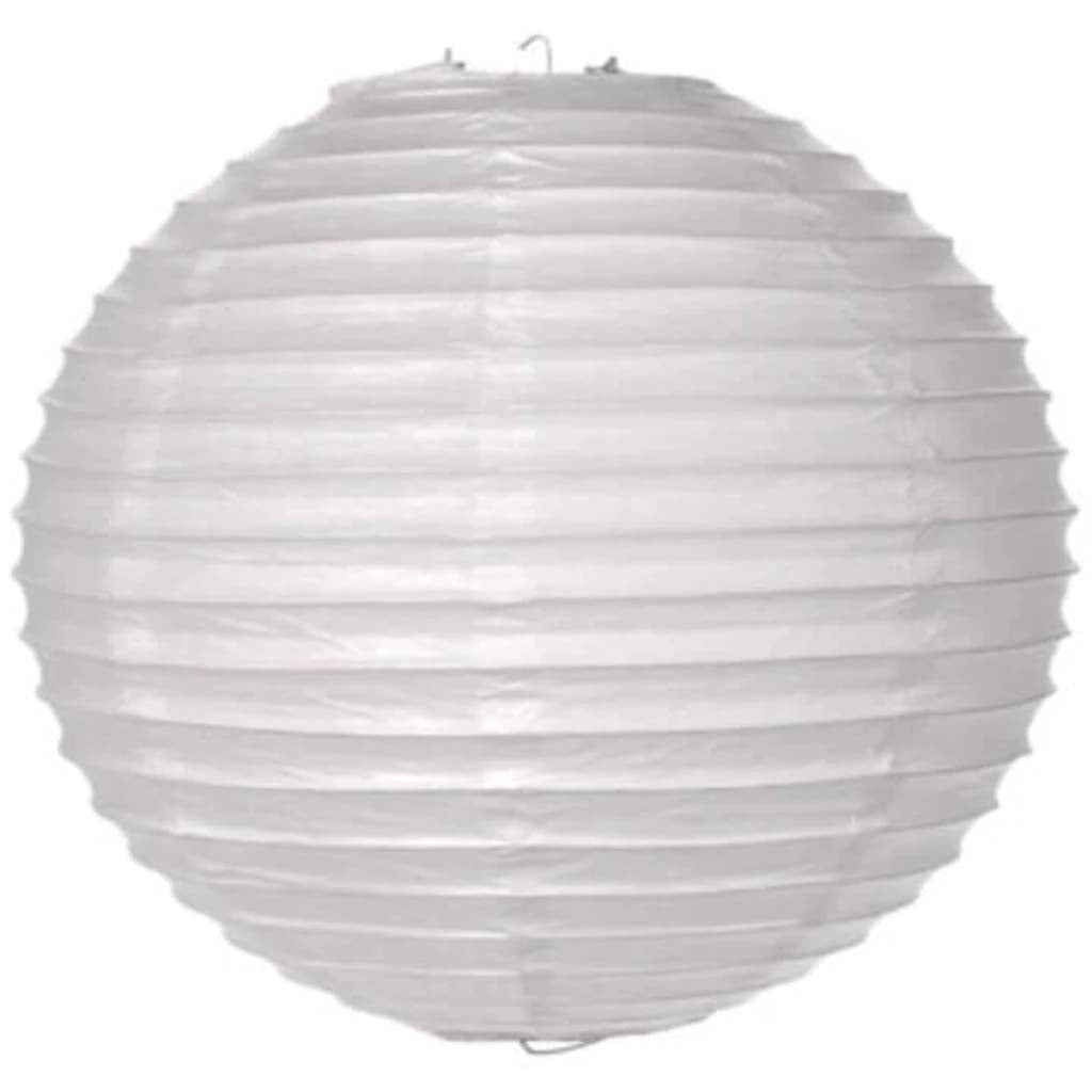 SPRING WHITE PAPER LANTERN 8IN 