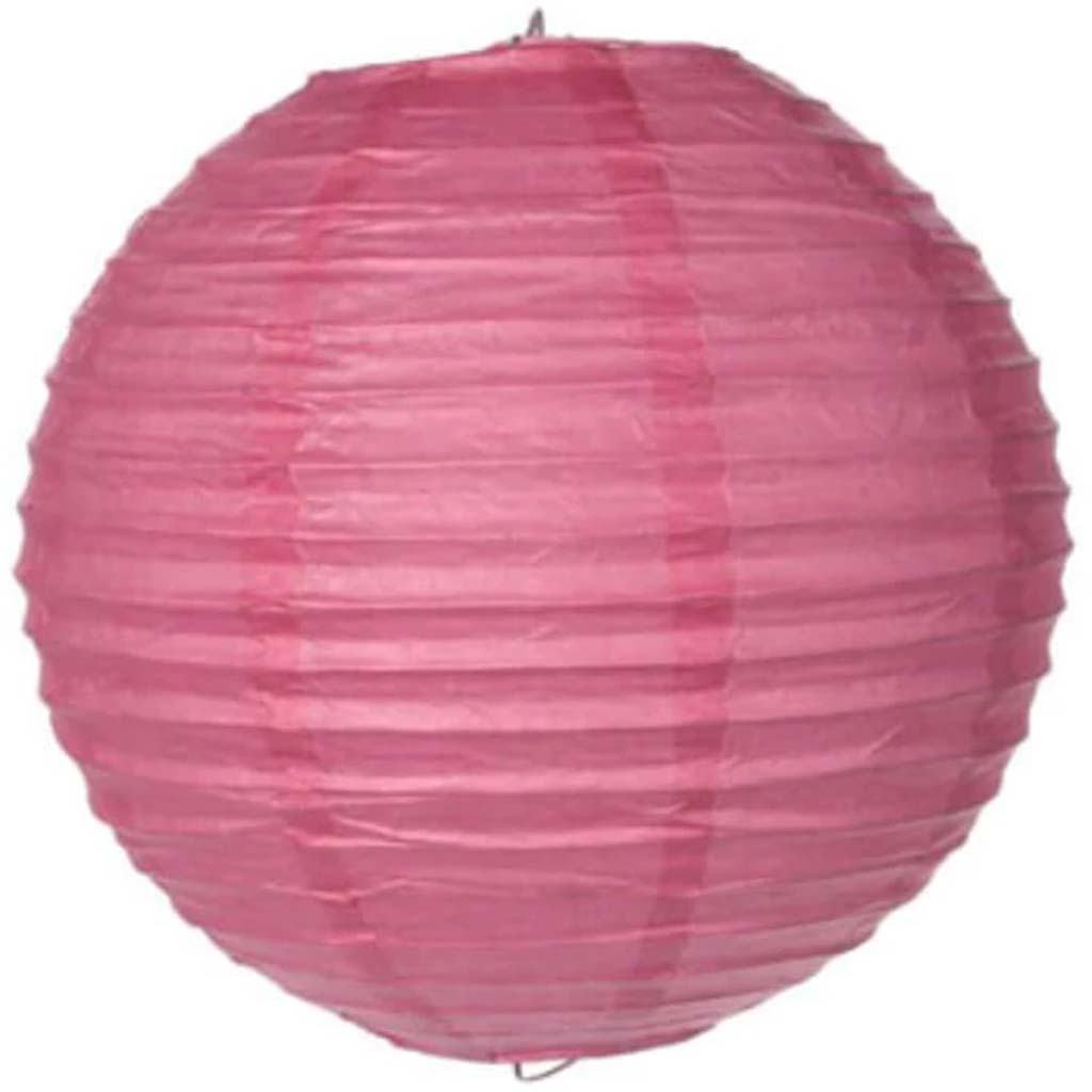 SPRING PINK PAPER LANTERN 8IN 