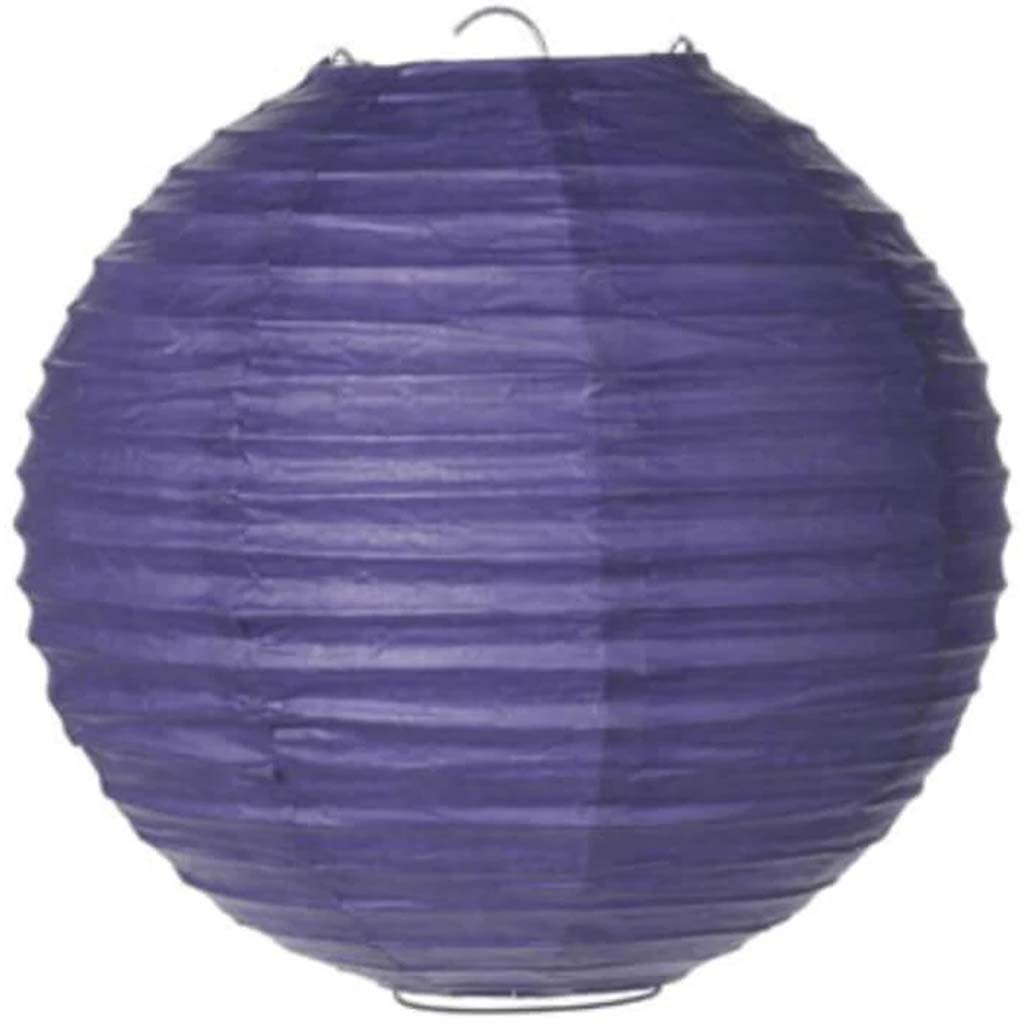 SPRING PURP PAPER LANTERN 8IN 