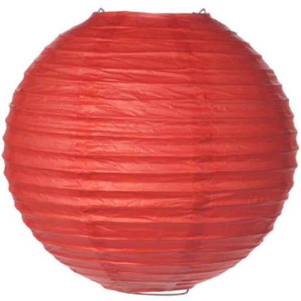 SPRING RED PAPER LANTERN 8 IN 