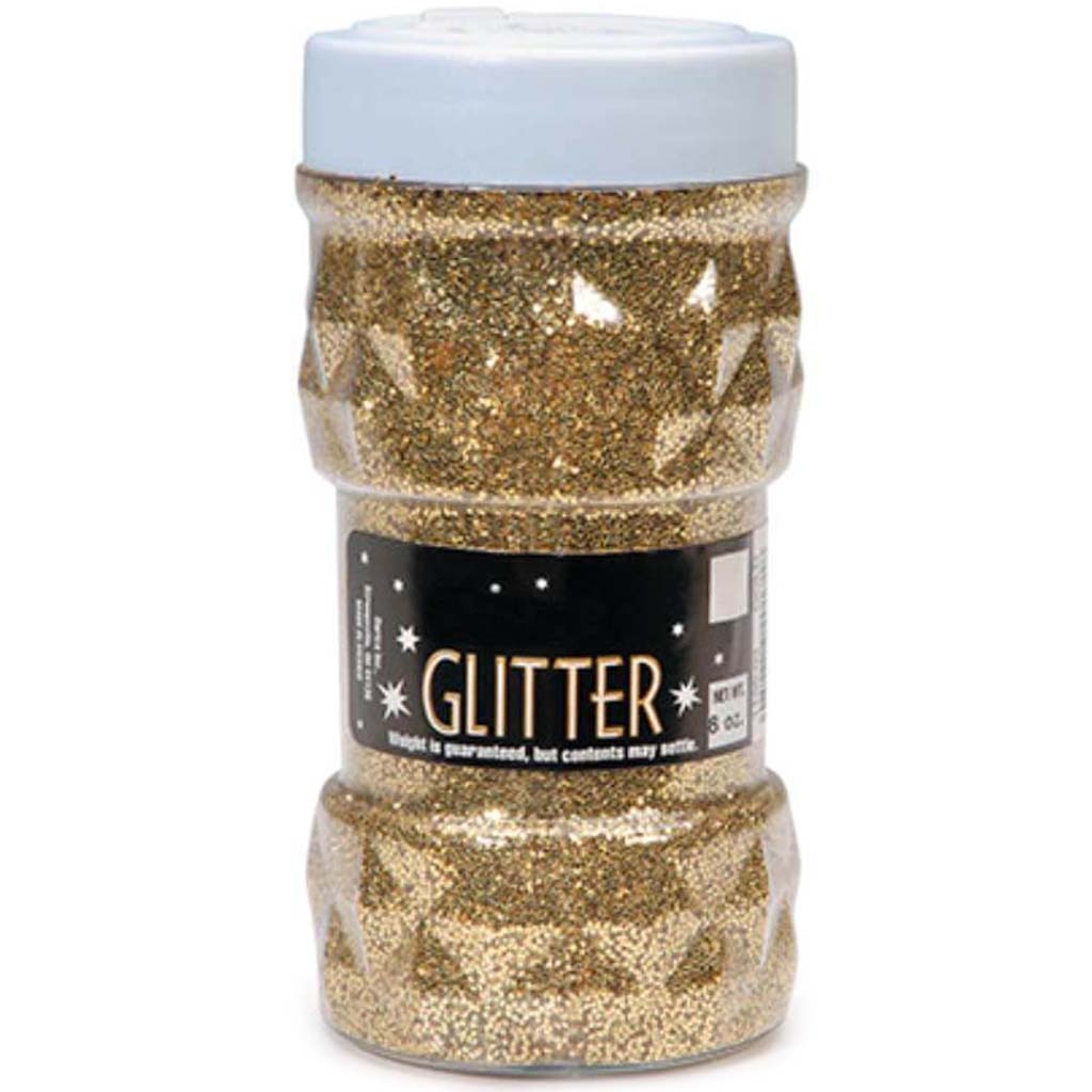 Glitter Jar Gold 8oz 
