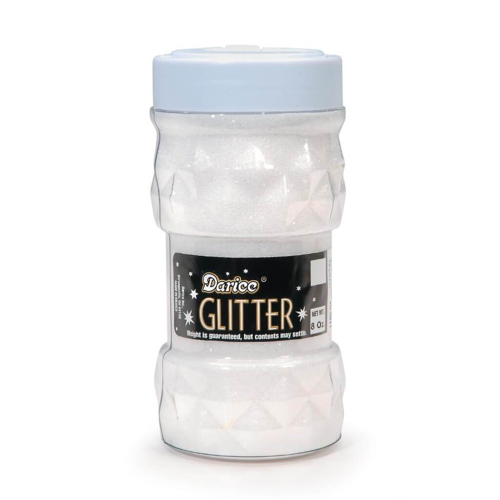 GLITTER JAR CRYSTAL 8OZ 