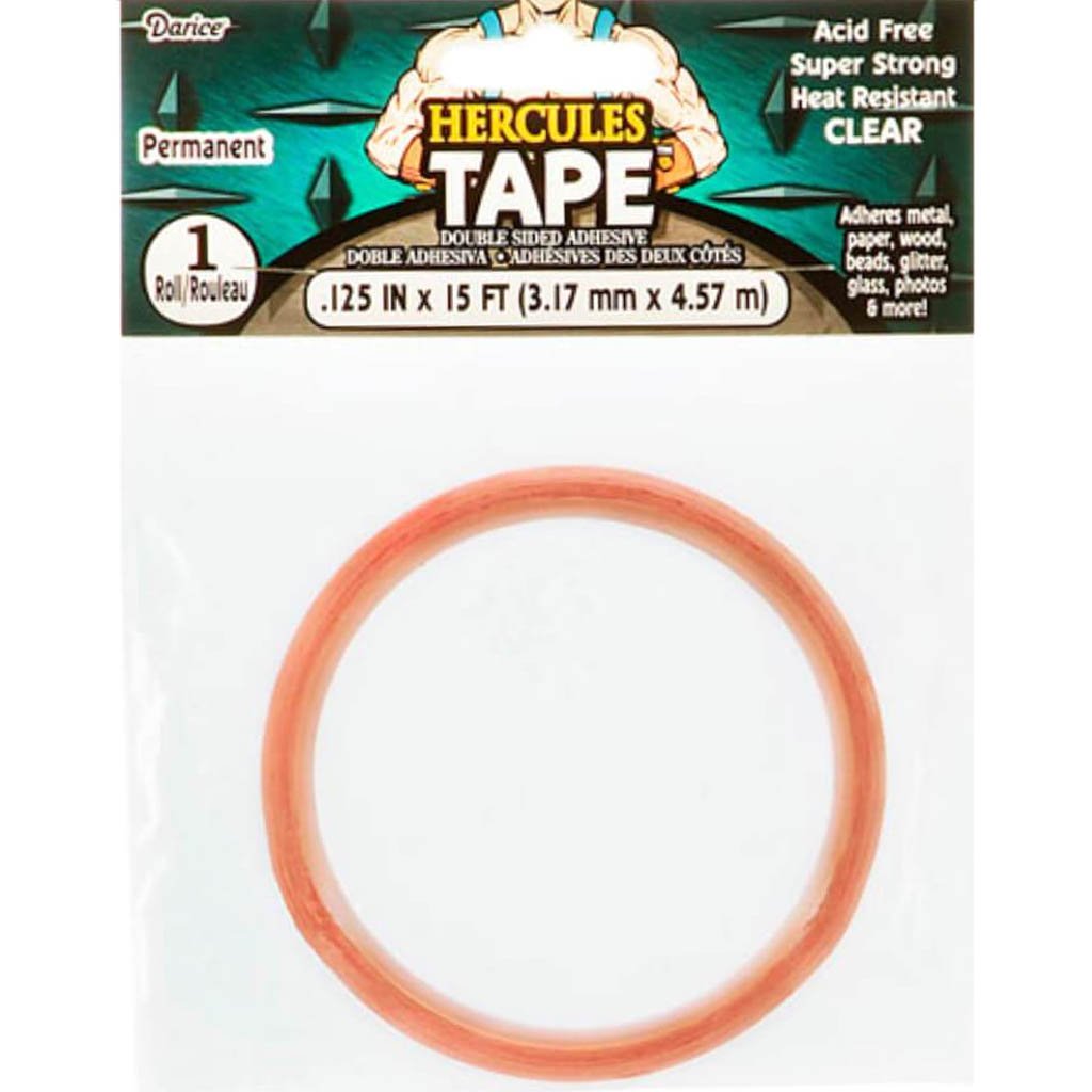 Hercules® 2 Sided Tape 1/8 in x 15 feet 