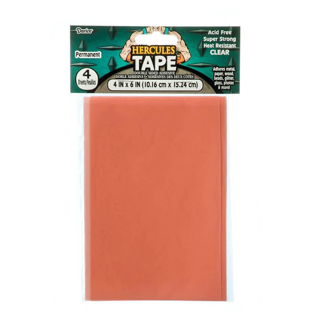 DOUBLE SIDED TAPE 4X6IN SHEET 