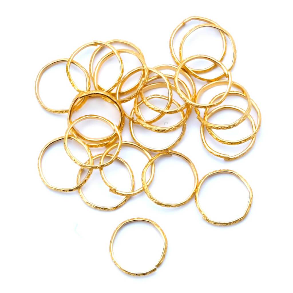 WEDDING RINGS.75IN 24.PK GOLD 