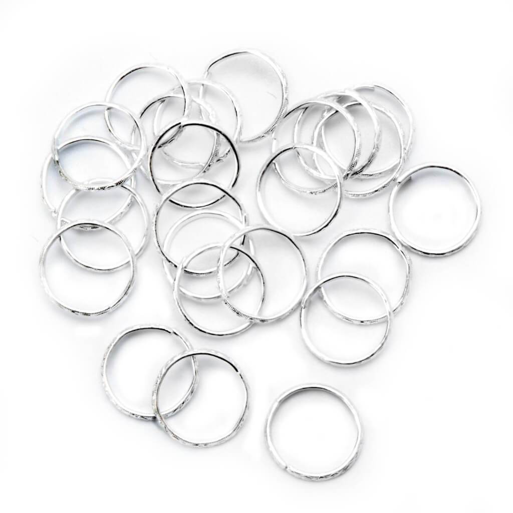 WEDDING RINGS.75IN 24.PK SILVER 