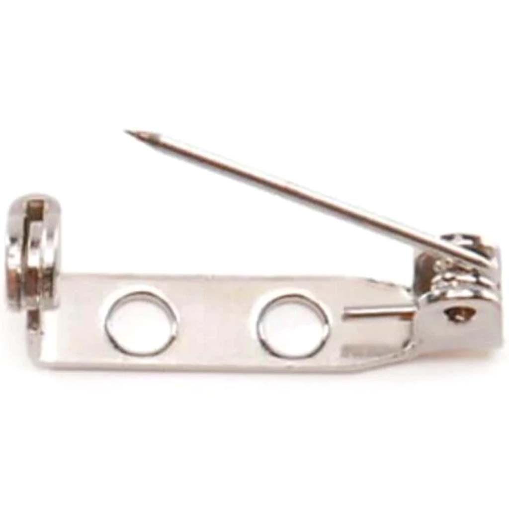 Safety Catch Pin Backs Silver 3/4 inch 