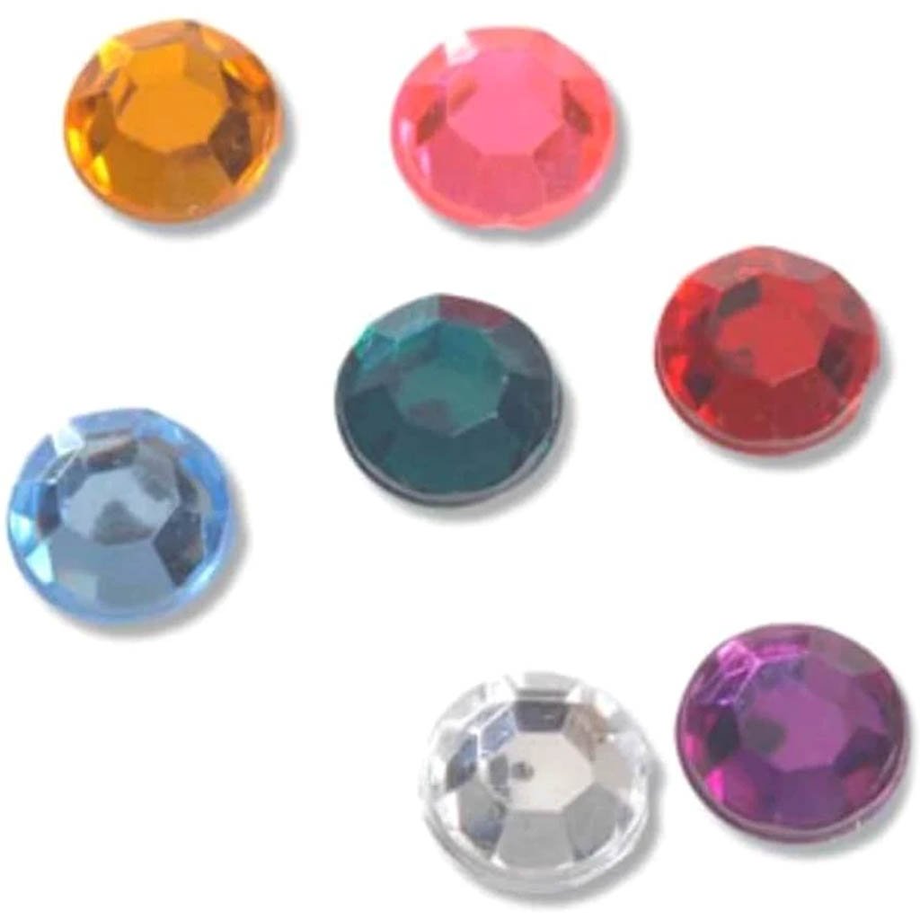 Acrylic Rhinestones Assorted Colors Round 8mm 