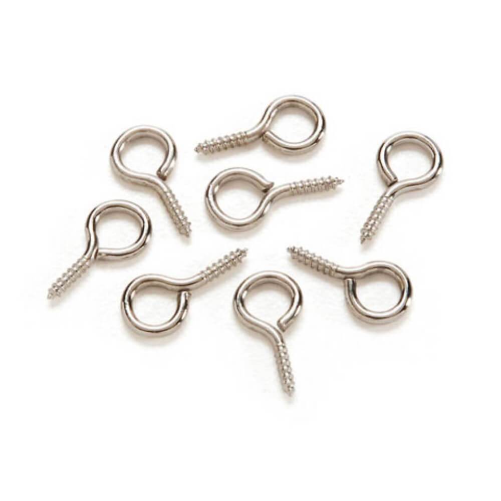 Screw Eye Bails Silver 7mm 