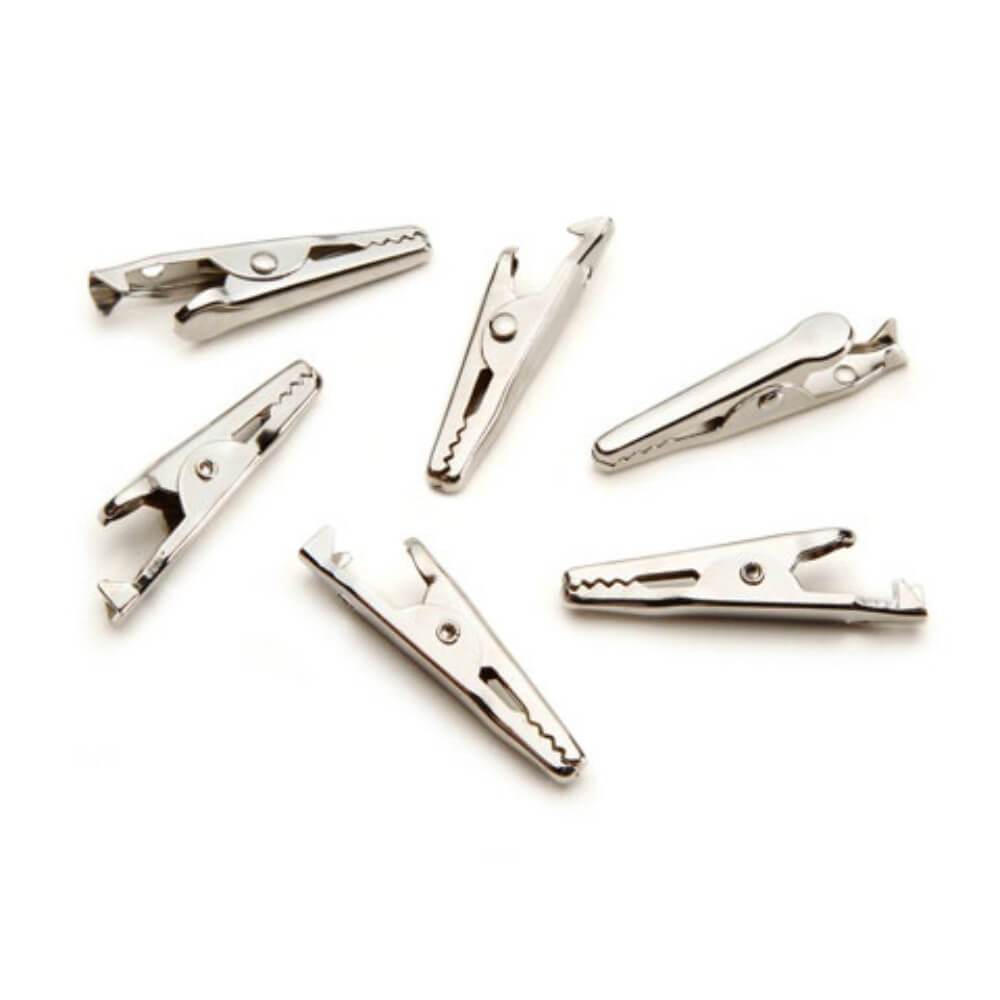 Value Pack Alligator Clips Silver 35mm 