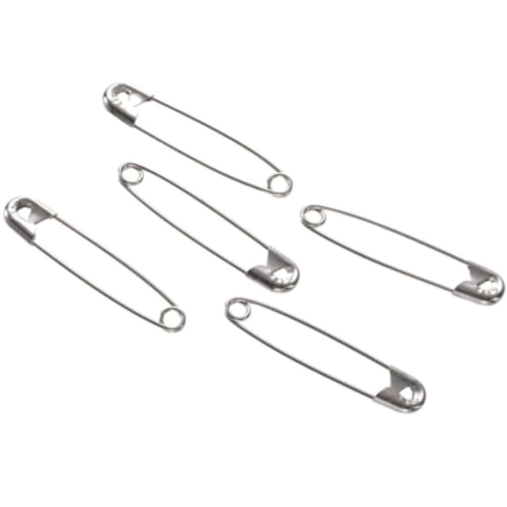 #3 Safety Pins Silver 2 inches 50 pieces 