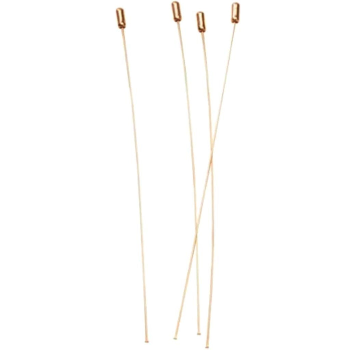 Hat Pins Gold 6 inch 12 pieces 