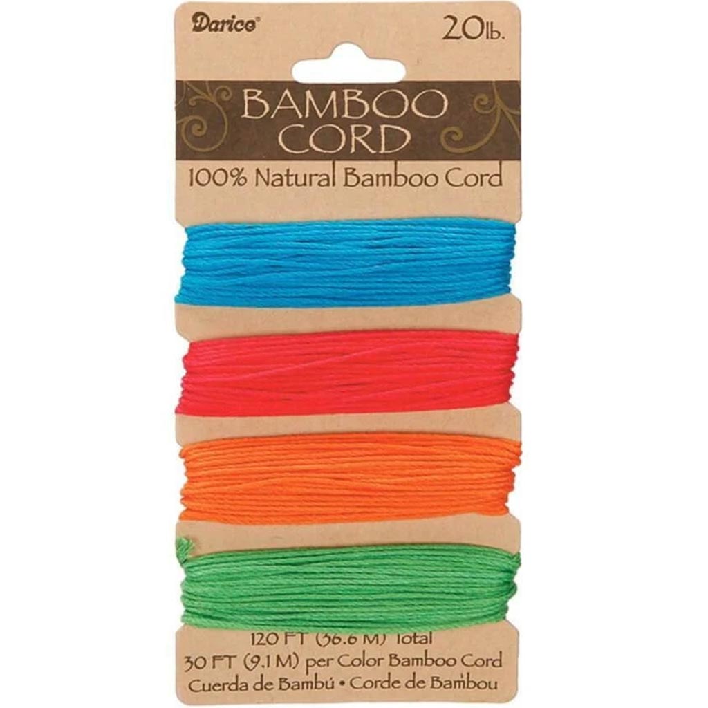 BAMBOO CORD SET NEON COLOR 20LB