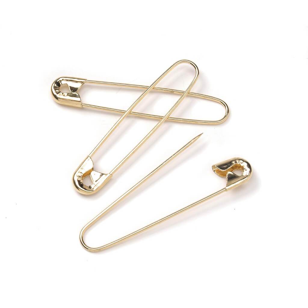 COILLESS SAFETY PIN GOLD 100PC/PK 3/4IN 