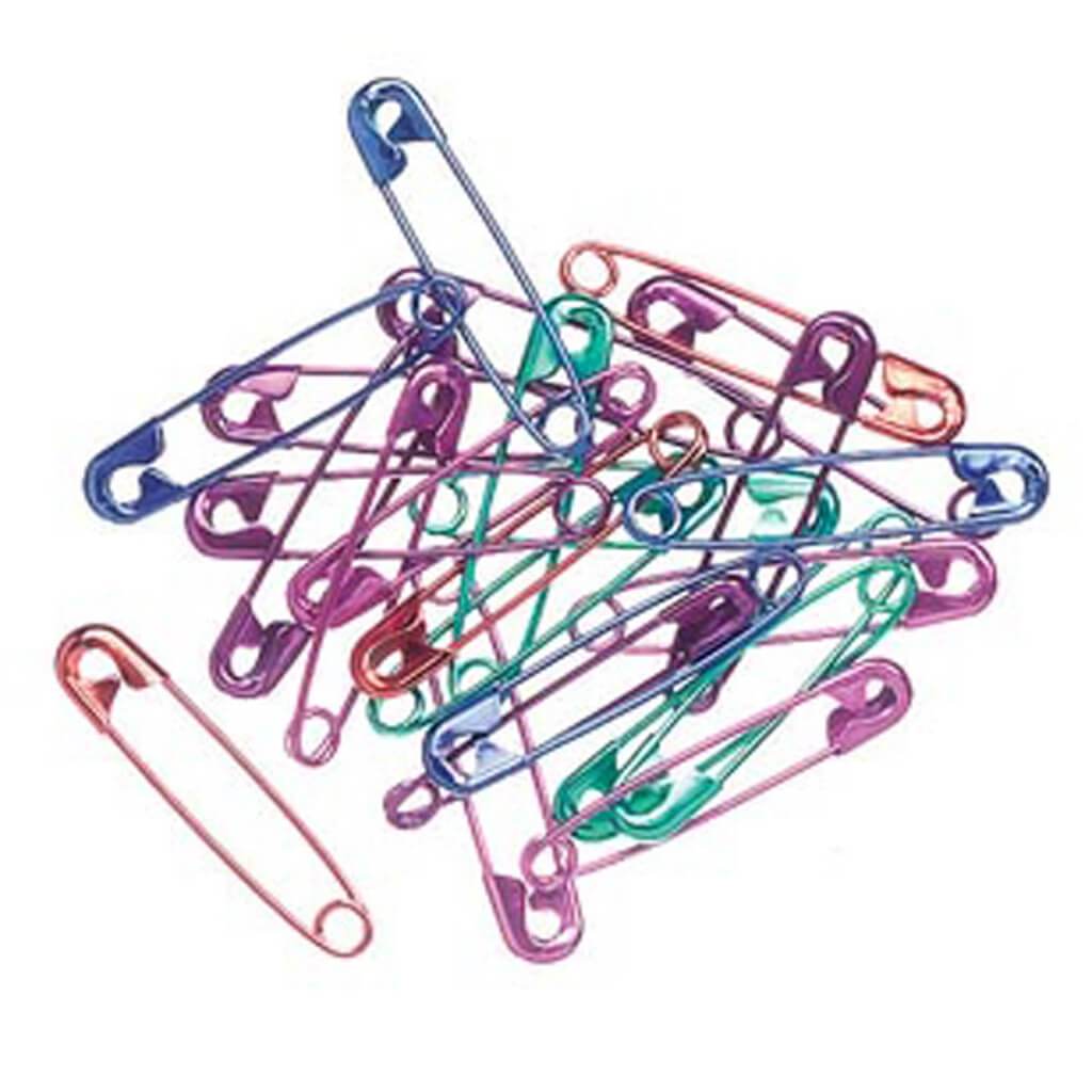 SAFETY PIN NUM2 ASST.COLOR 50PC 1-1/2IN 