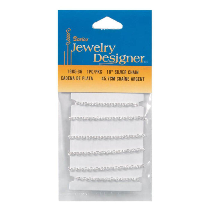 CHAIN STANDARD LINK SILVER 18IN 