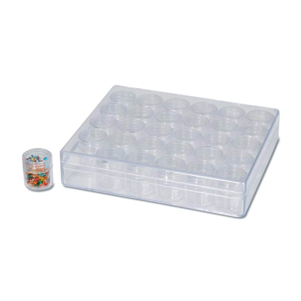 ORGANIZER BEAD 30 MED LBOX CLR 