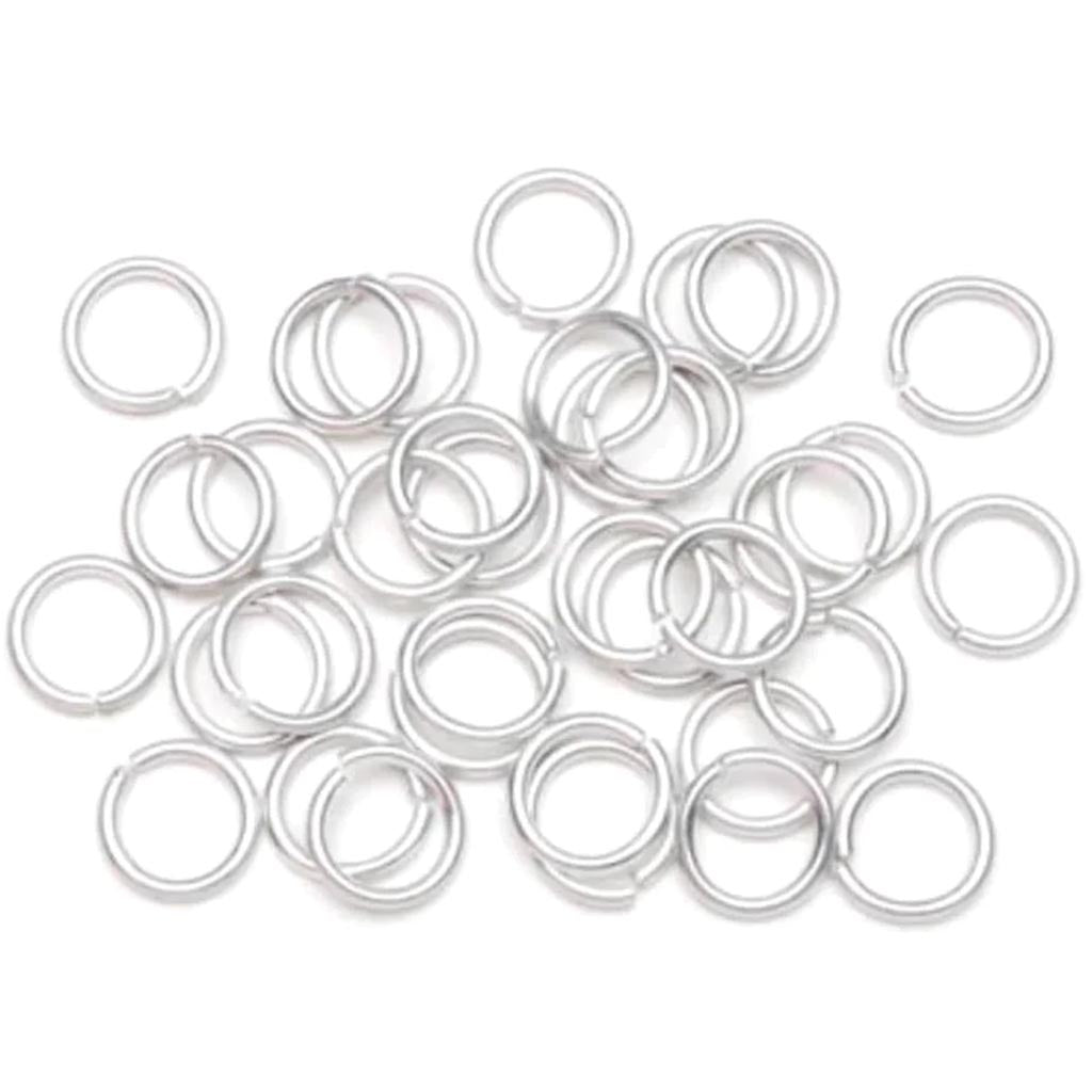 Jump Rings Aluminum Silver 15mm 