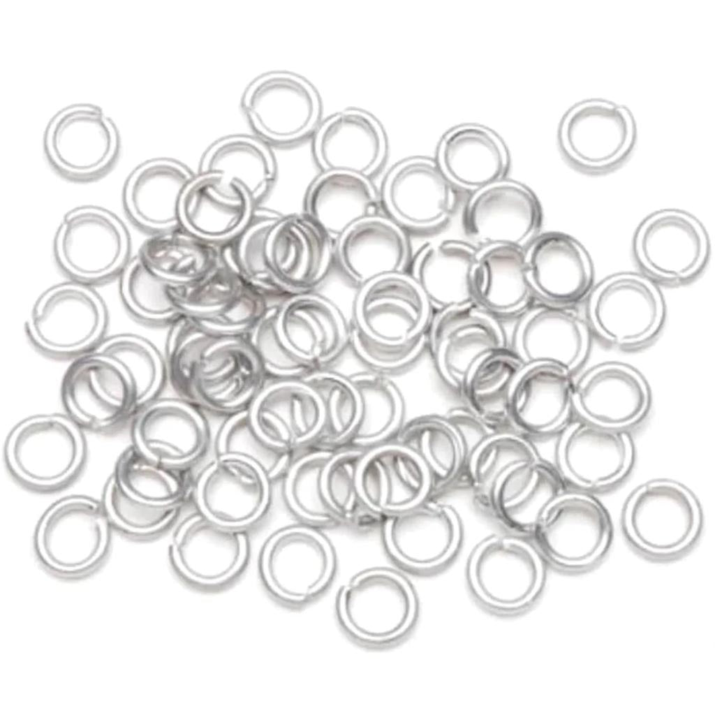 Jump Rings Aluminum Silver 10mm 