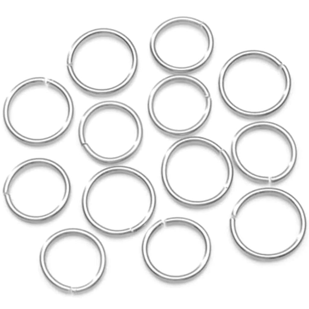 Jump Rings Aluminum Silver Assorted 