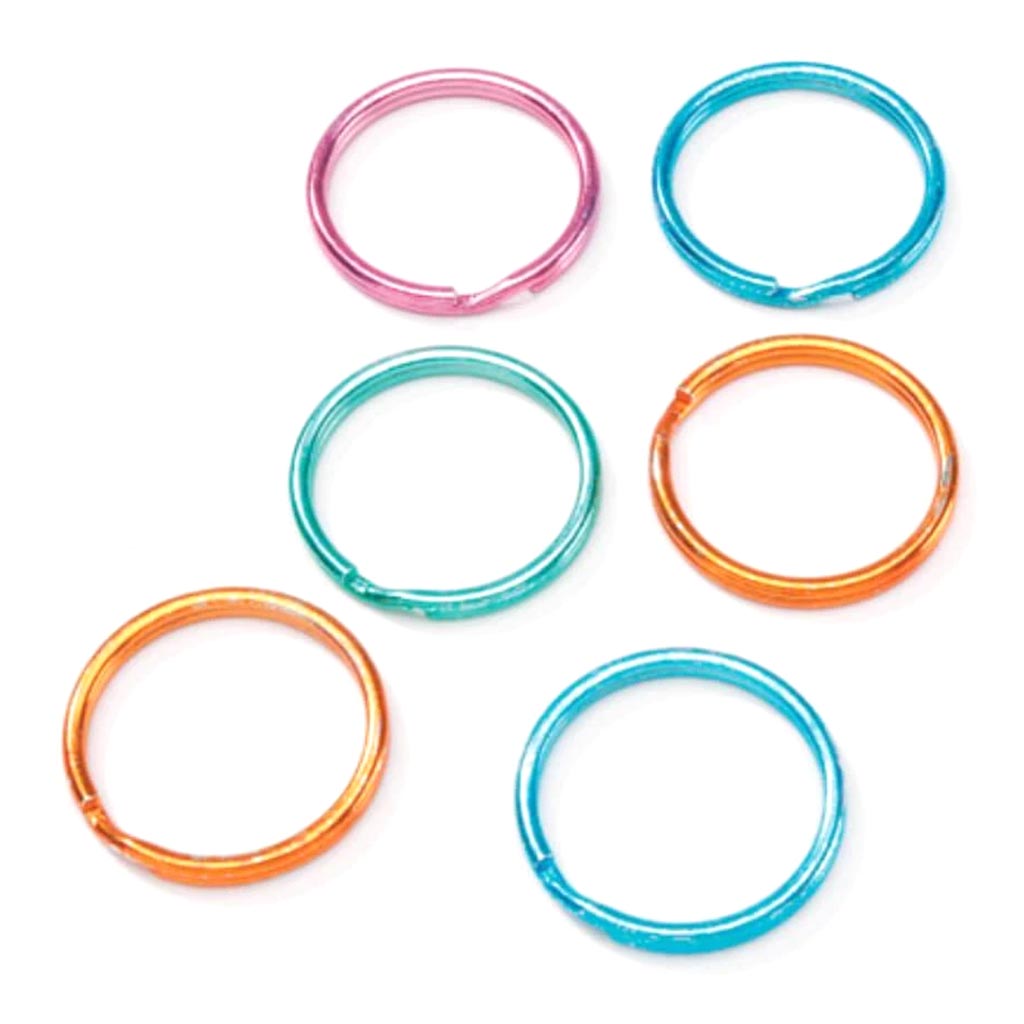 Split Rings Assorted Fashion Colors 32mm 