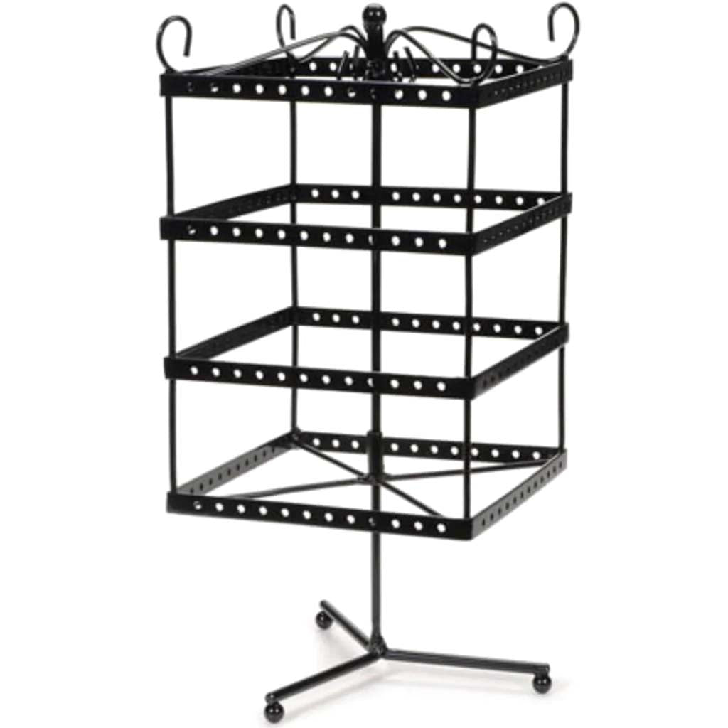 Jewelry Display Shelf Black 6 x 6 x 13 inches 