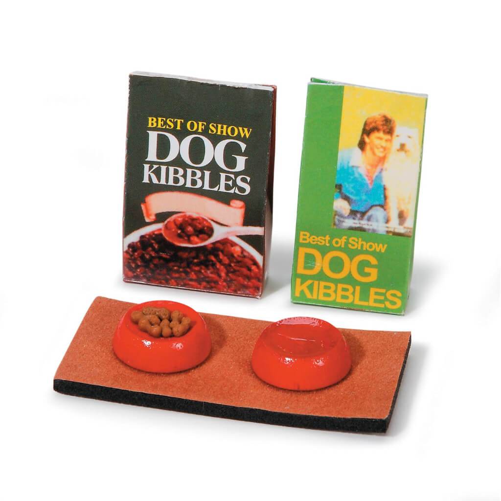 MINIATURE DOG DISH MAT FOOD 4PC 