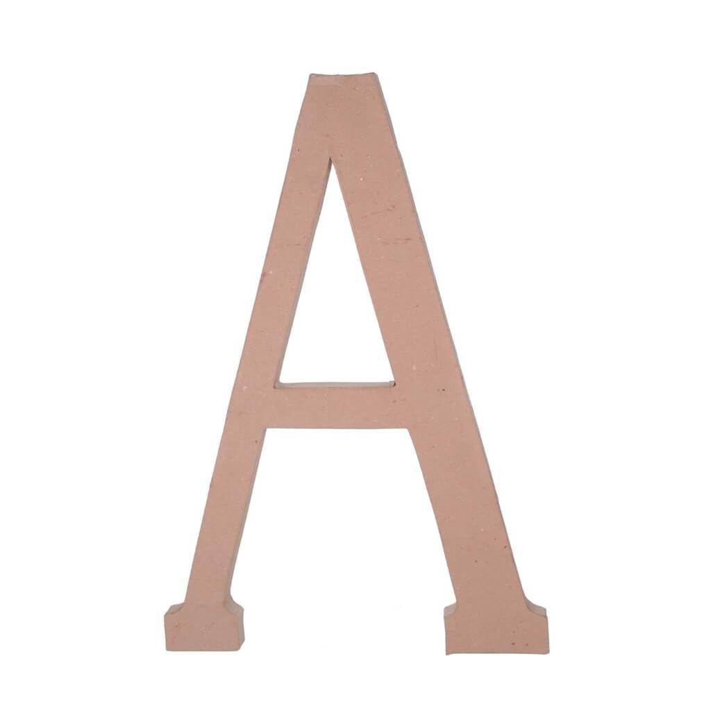 PAPER MACHE LETTER A 23.5IN 