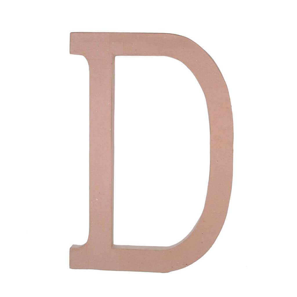 PAPER MACHE LETTER D 23.5IN 