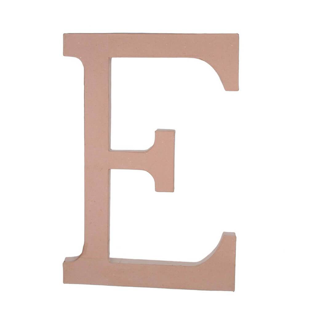 PAPER MACHE LETTER E 23.5IN 