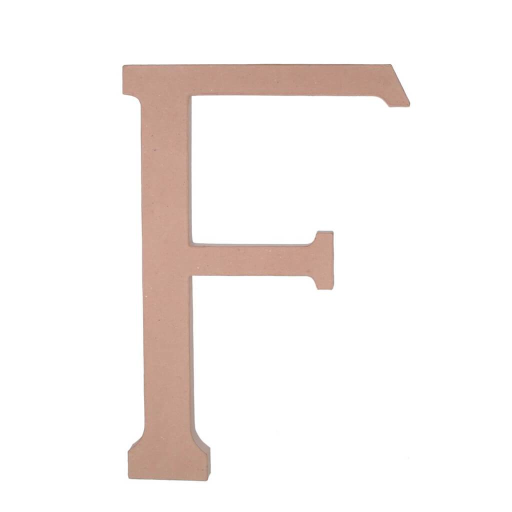 PAPER MACHE LETTER F 23.5IN 