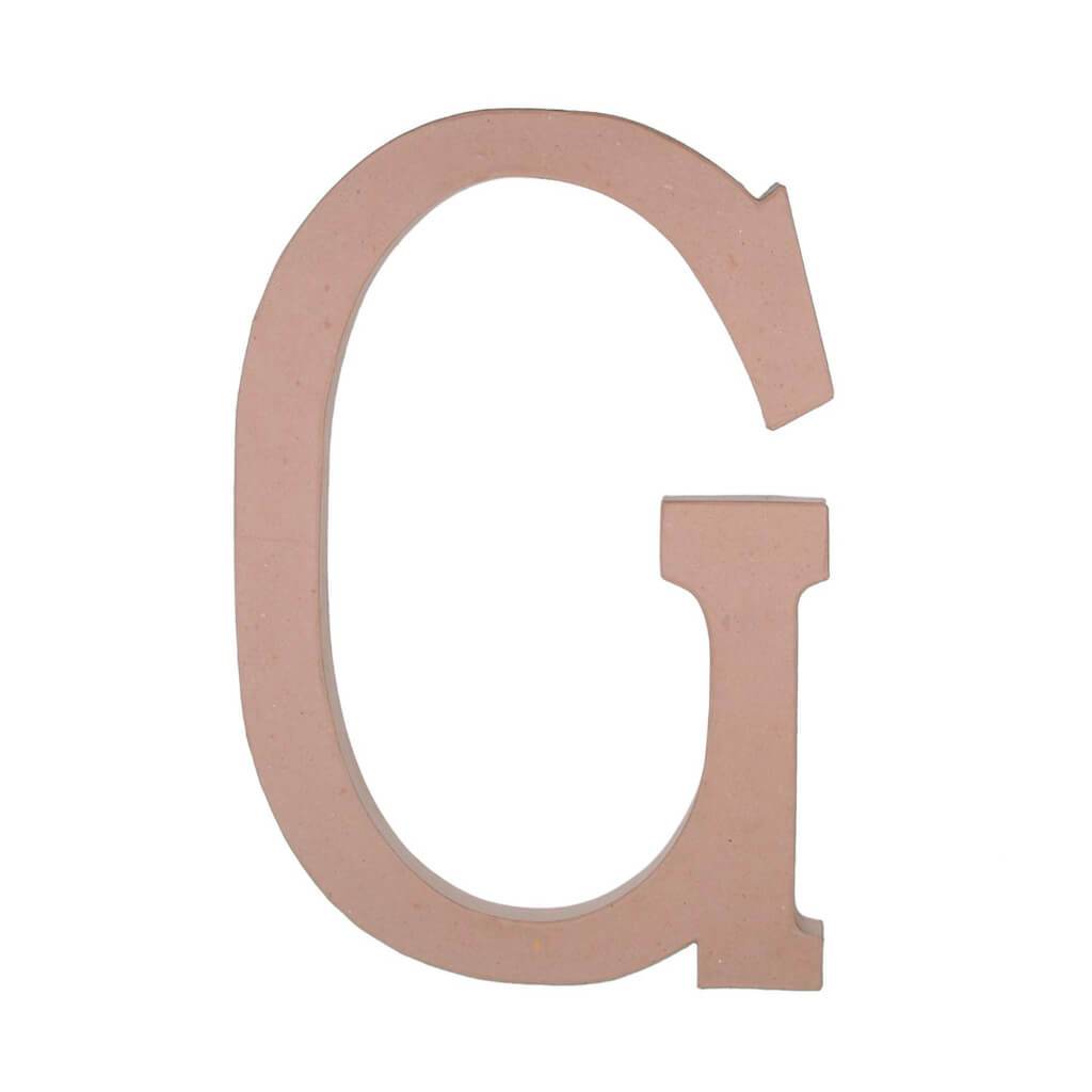 PAPER MACHE LETTER G 23.5IN 