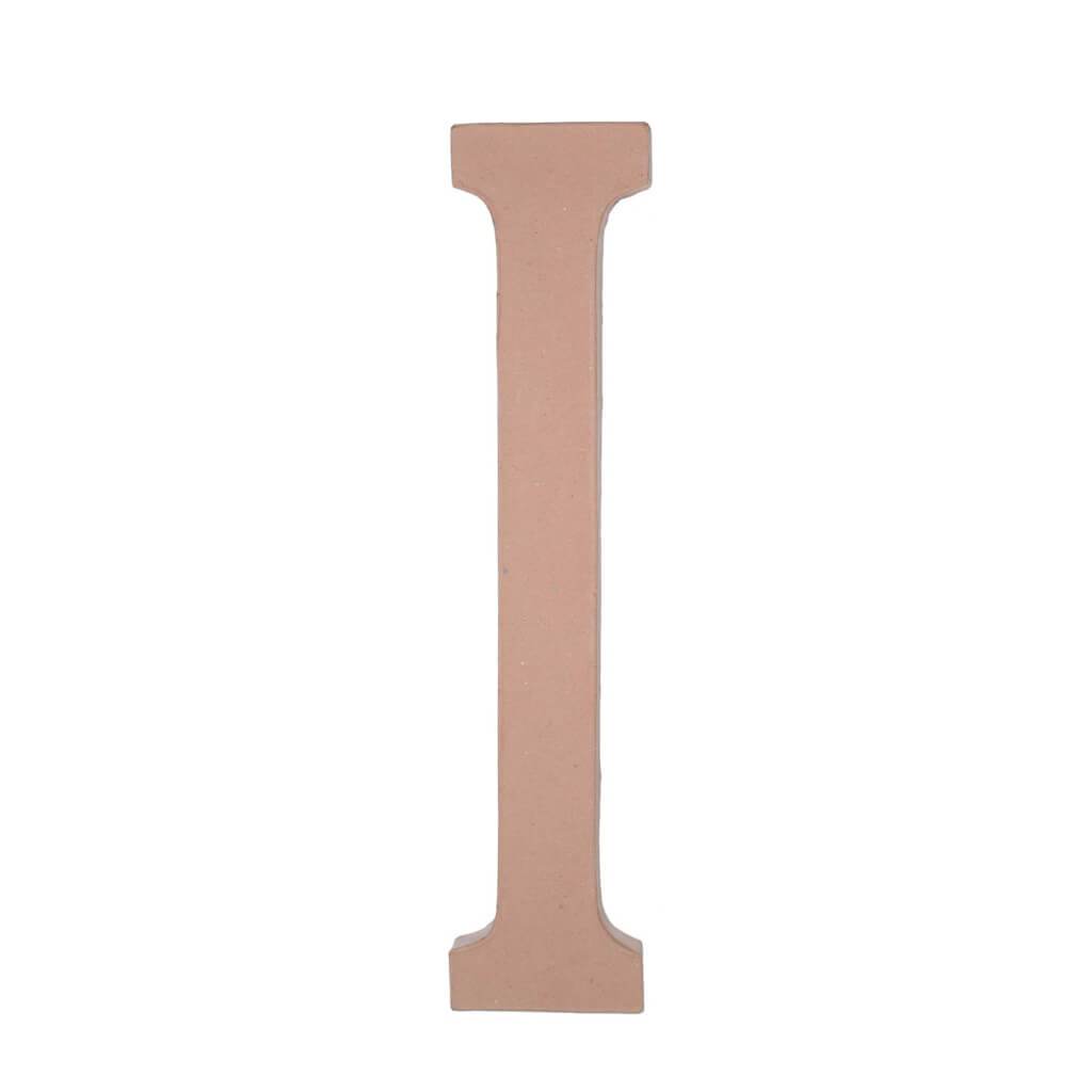 PAPER MACHE LETTER I 23.5IN 