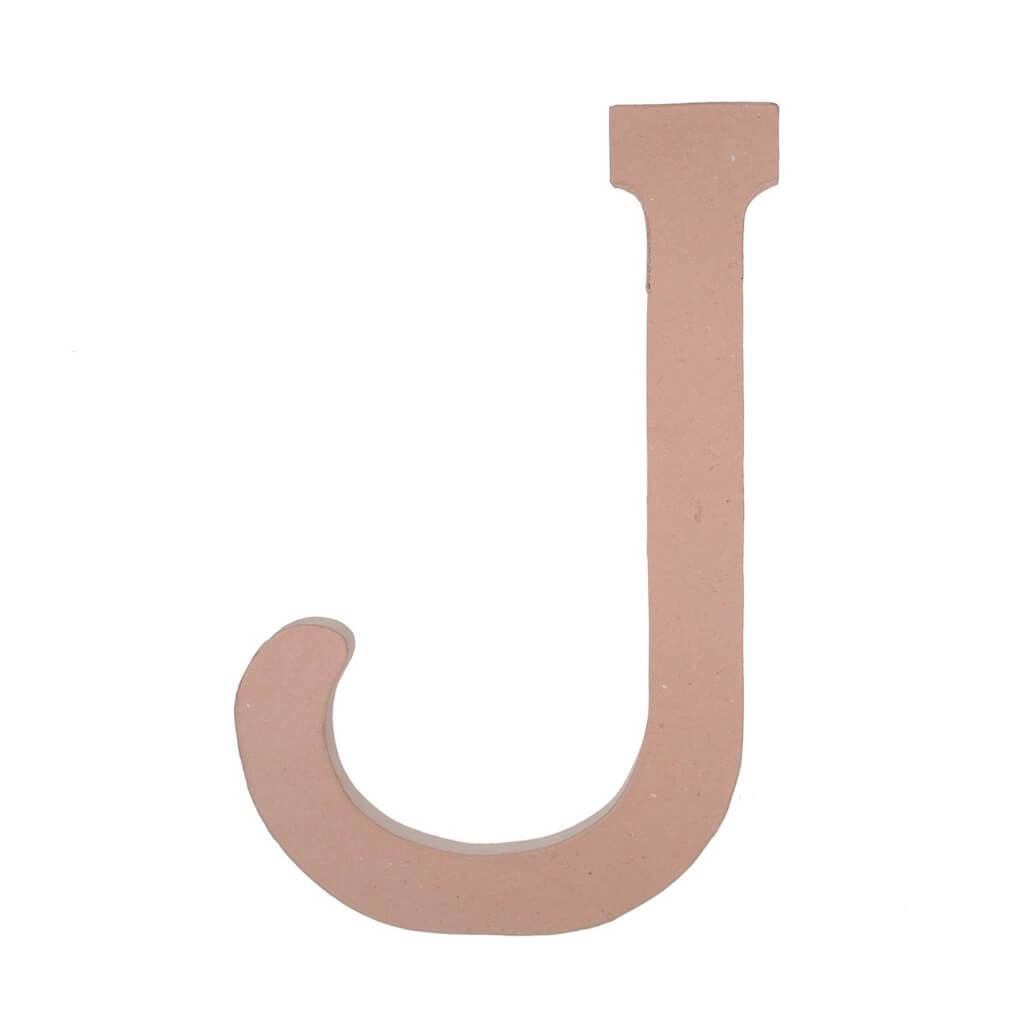 PAPER MACHE LETTER J 23.5IN 