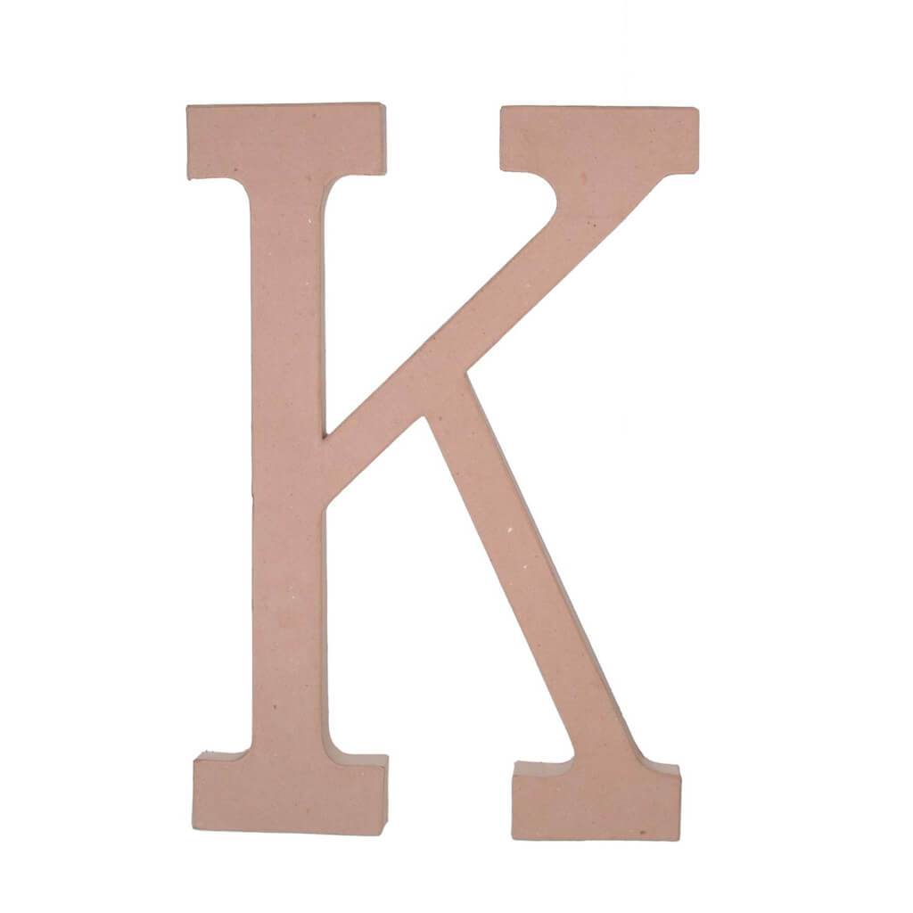 PAPER MACHE LETTER K 23.5IN 